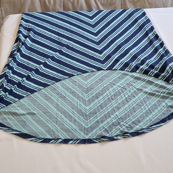 Blue stripped long sleeveless tank dress. S Petite - Picture 7 of 7